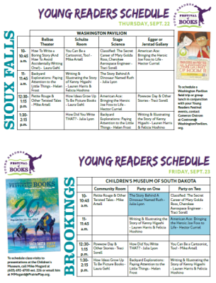 Young Readers Schedule Updated