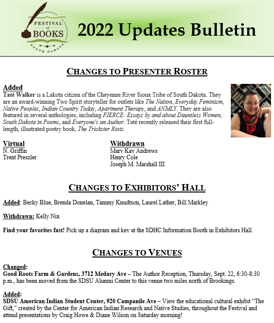 Click to view/download the Updates Bulletin